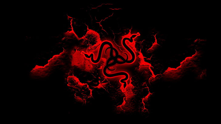 Razer logo illustration, Red, Desktop Wallpaper, fire - Natural Phenomenon