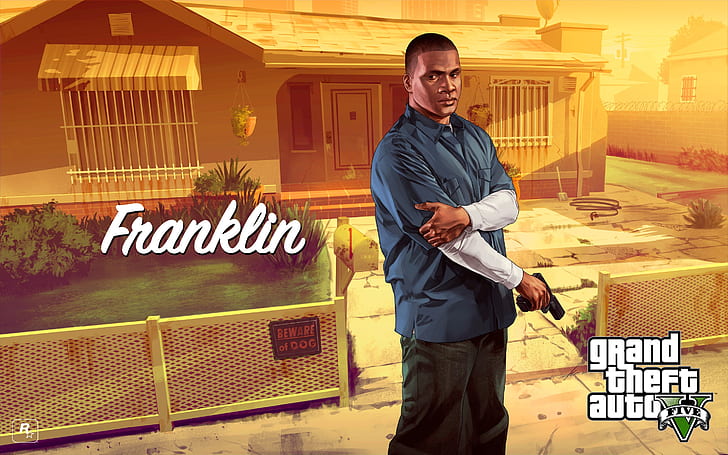 Franklin GTA 5, HD wallpaper