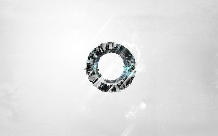 silver-colored diamond ring, abstract, digital art, nature, domestic room