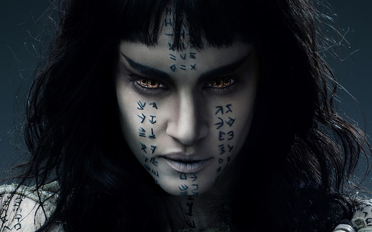 The Mummy (2017), poster, movie, black, fantasy, actress, Sofia boutella
