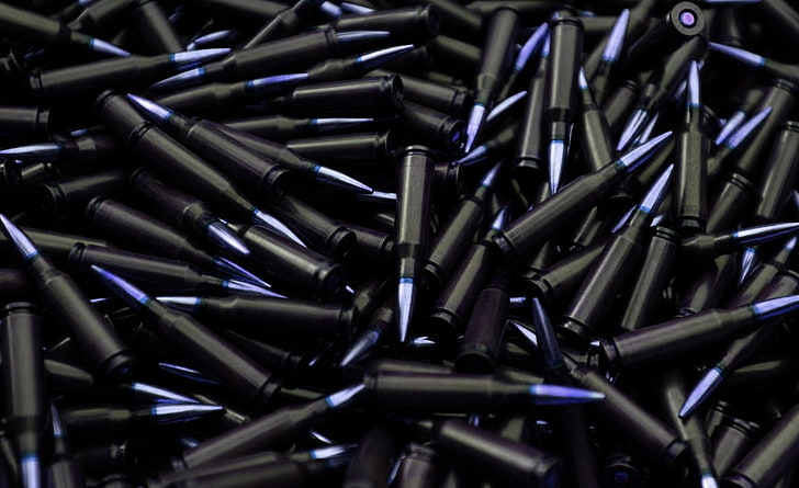 Ammunition Bullets HD Wallpaper, black ammunition lot, Army, large group of objects