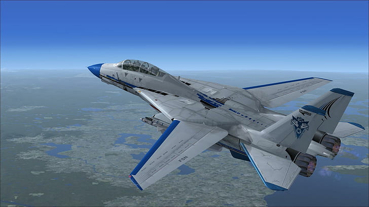 Fsx Tomcat Lite Reflections, wing, recon, carrier, fighter, aircraft planes