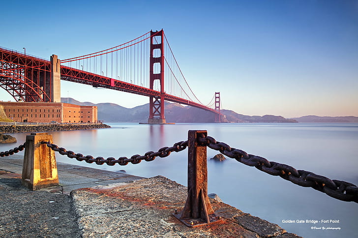 Golden Gate Bridge, San Francisco, fort point, golden gate bridge, fort point, HD wallpaper