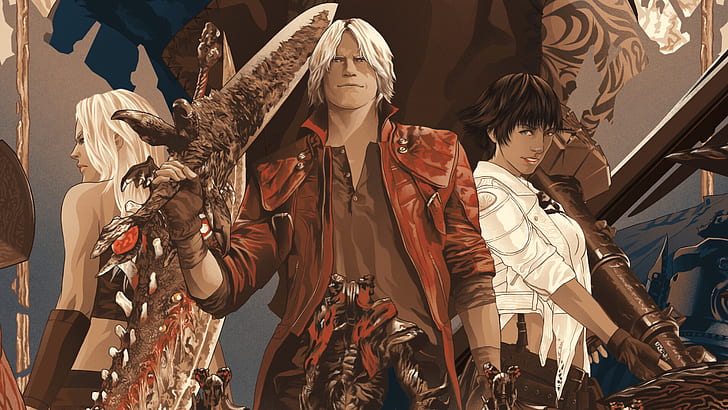 Devil May Cry, Devil May Cry 5, Dante (Devil May Cry), Lady (Devil May Cry), HD wallpaper