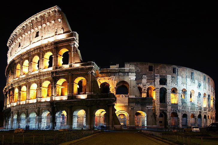 Colosseum, Rome, architecture, history, the past, ancient, old ruin