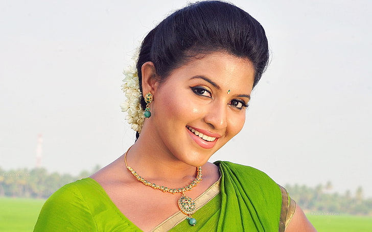 Anjali Telugu Actress, portrait, smiling, one person, headshot, HD wallpaper