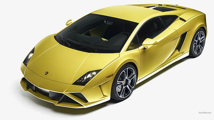 Lamborghini Gallardo, yellow cars, vehicle, Super Car, mode of transportation, HD wallpaper