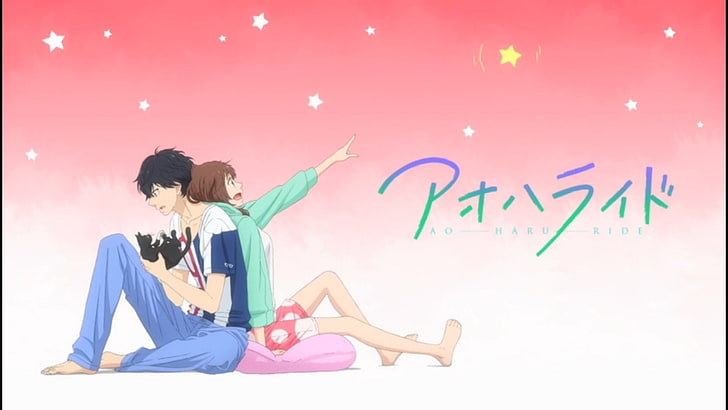 Anime, Ao Haru Ride, full length, women, adult, young adult