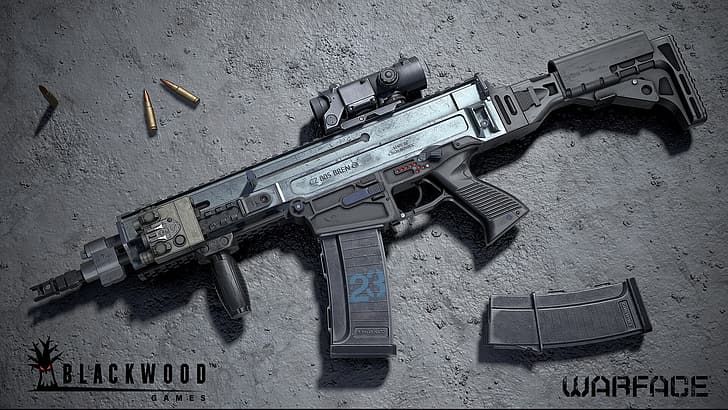rendering, weapons, Machine, warface, Assault Rifle, Bren, CZ 805, HD wallpaper