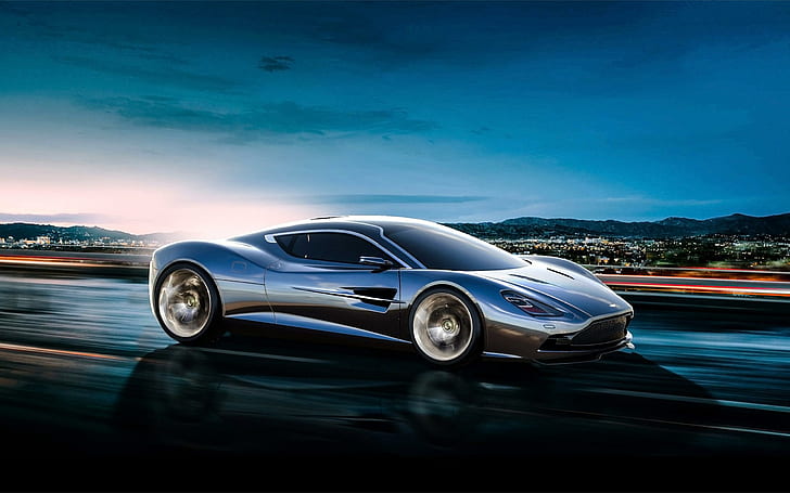 2013 Aston Martin DBC Concept 3, chrome sports coupe, cars, HD wallpaper