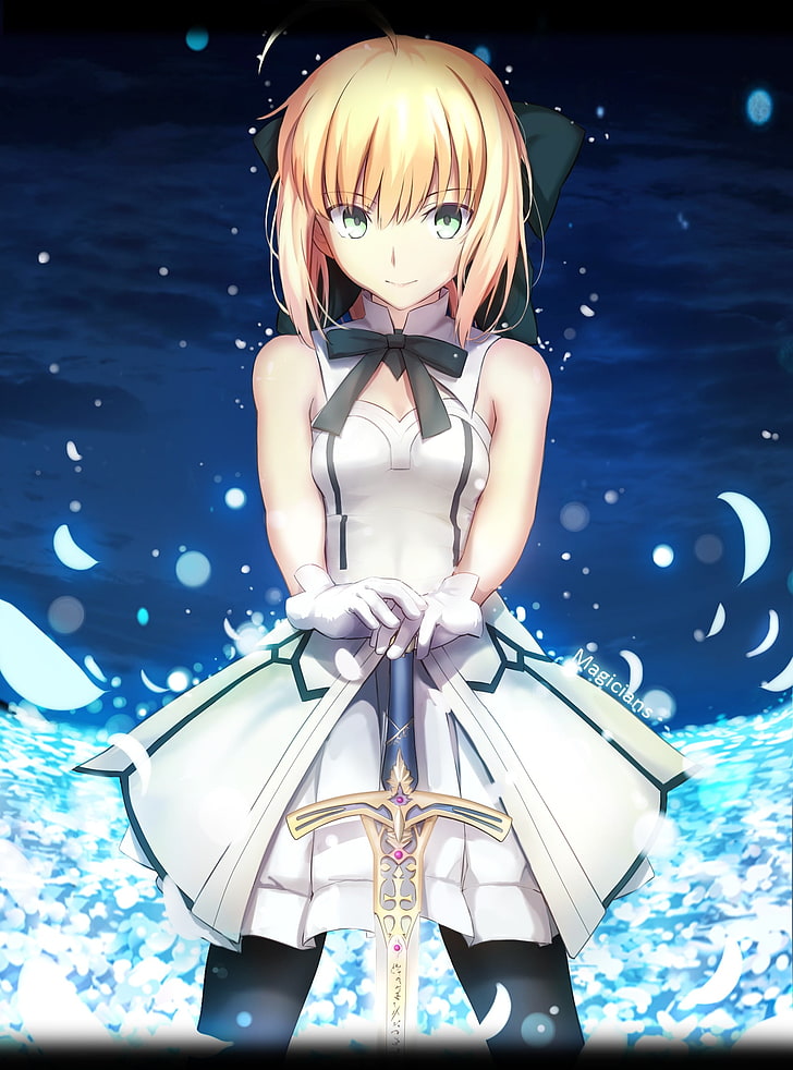 HD wallpaper: blonde-haired female character, Fate Series, Saber Lily ...