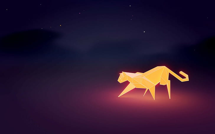low poly, copy space, no people, nature, illuminated, star shape, HD wallpaper