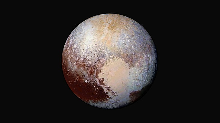 pluto, planets, single object, no people, black background