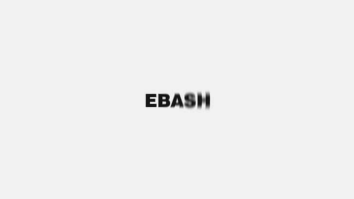 Motivational, Ebash, Minimalism, Font, White Background