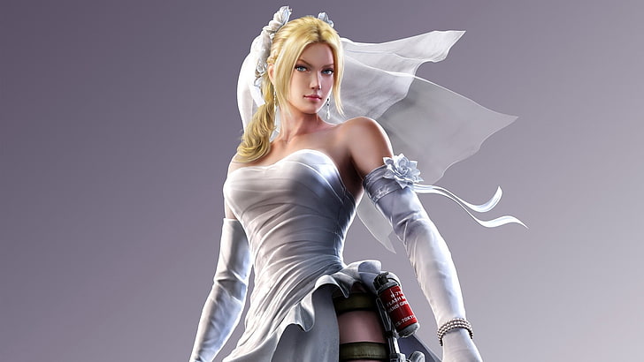 female game character wallpaper, video games, Nina Williams (Tekken)