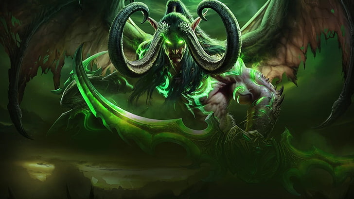 Terror Blade Dota 2 wallpaper, World of Warcraft: Legion, Illidan Stormrage, HD wallpaper