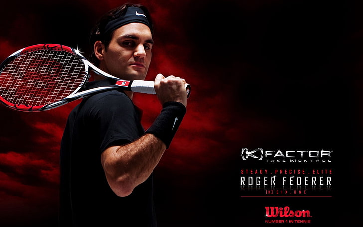 Roger Federer, racket, tennis player, sport, men, playing, competitive Sport, HD wallpaper