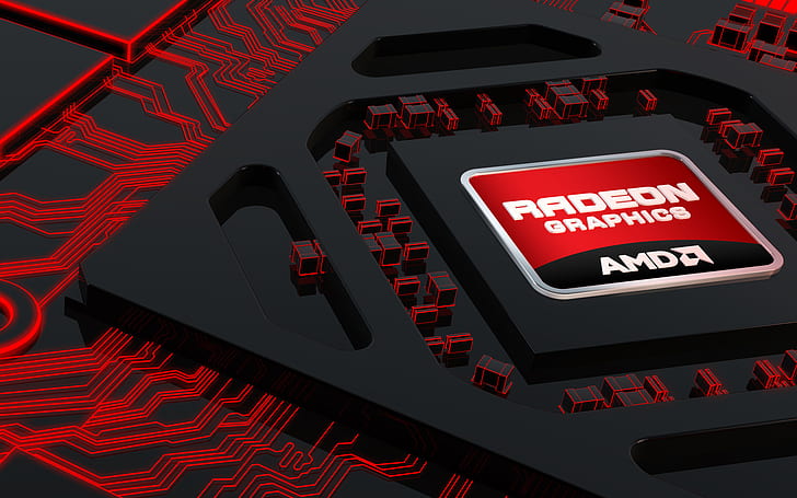 AMD Radeon Graphic, hi-tech, HD wallpaper