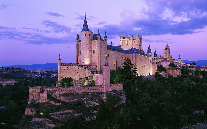 Castle in Spain, neuschwanstein castle in germany, HD wallpaper