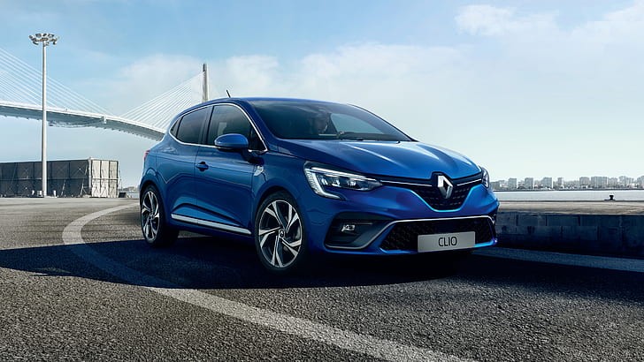 Renault, Renault Clio, Blue Car, Compact Car, Vehicle, HD wallpaper