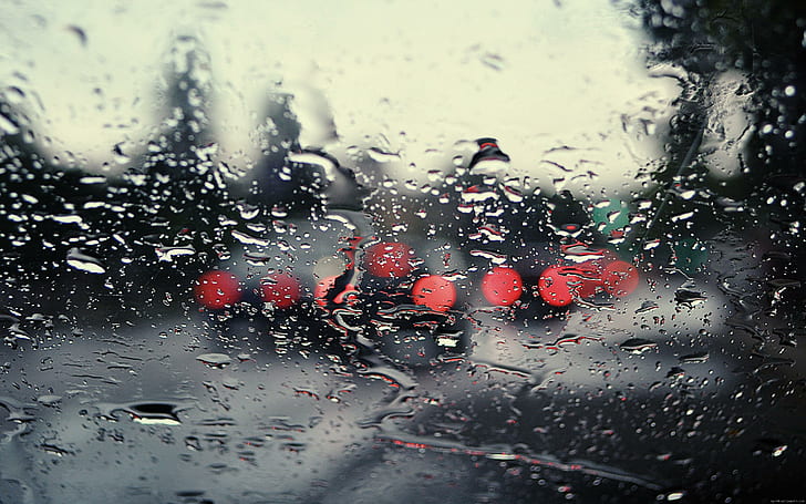 HD wallpaper: Rain on a car window, clear glass window, diverse, road |  Wallpaper Flare