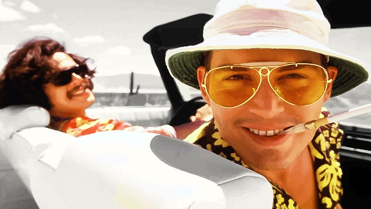 Fear and Loathing in Las Vegas, movies, Johnny Depp, glasses