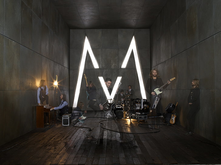 Maroon 5, group, rock, pop, James, band, Flynn, Jesse, Matt, Carmichael, HD wallpaper