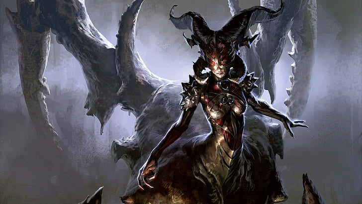 creature, Magic: The Gathering, Sheoldred, Whispering One, video games, HD wallpaper