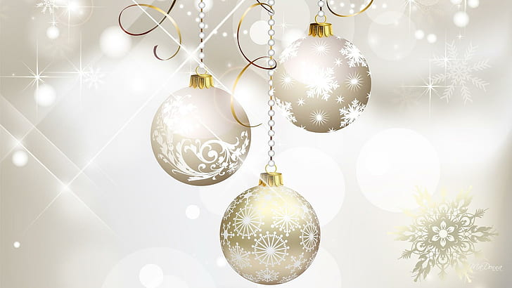 Christmas Silver Gold, glitter, stars, luxurious, feliz navidad, HD wallpaper