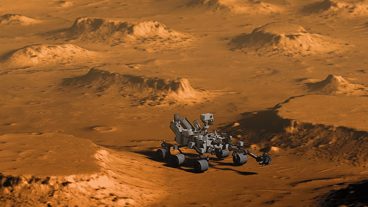 surface, Mars, the Rover, Curiosity, HD wallpaper