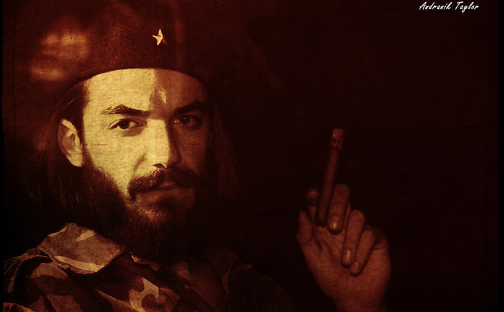 Che Guevara, men's brown and black camouflage shirt, Army, cheguevara, HD wallpaper