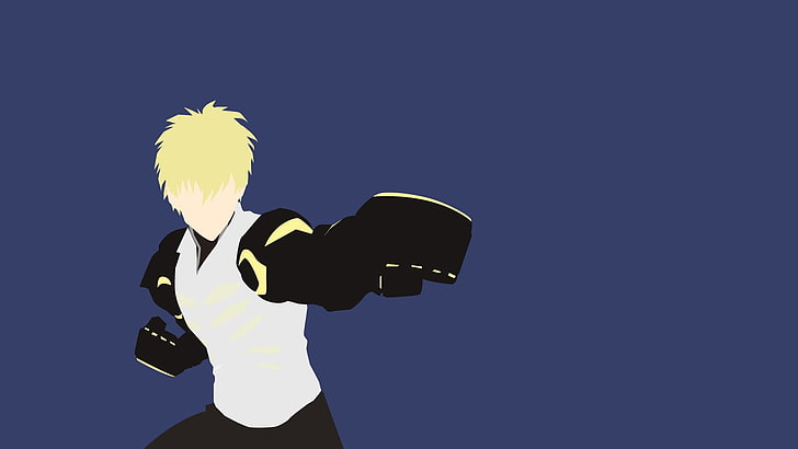 Saitama character illustration, One-Punch Man, Genos, one person, HD wallpaper