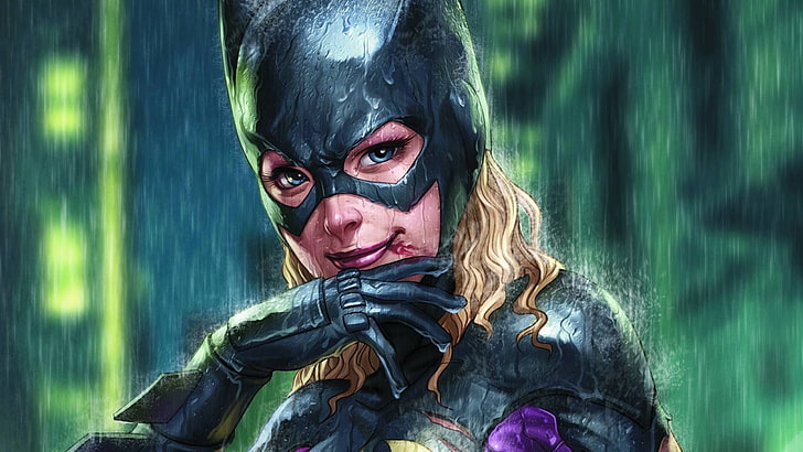 Batwoman illustration, Batgirl, superheroines, DC Comics, Stephanie Brown