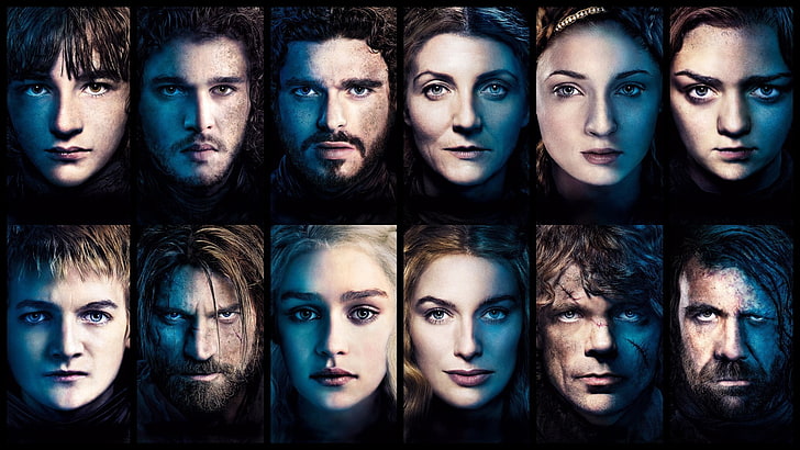 anime, Arya Stark, Brandon Stark, Catelyn Stark, Cersei Lannister, HD wallpaper