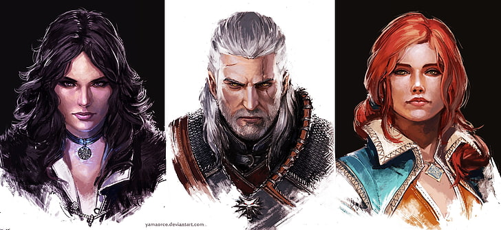 The Last Witch Wild Hunt characters wallpaper, The Witcher 3: Wild Hunt, HD wallpaper