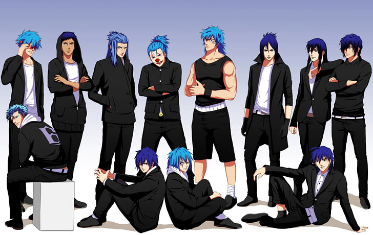 blue-haired man anime character illustration, art, guys, bleach