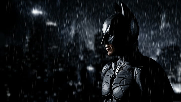 The Dark Knight Rises, artwork, Batman, Christian Bale, HD wallpaper