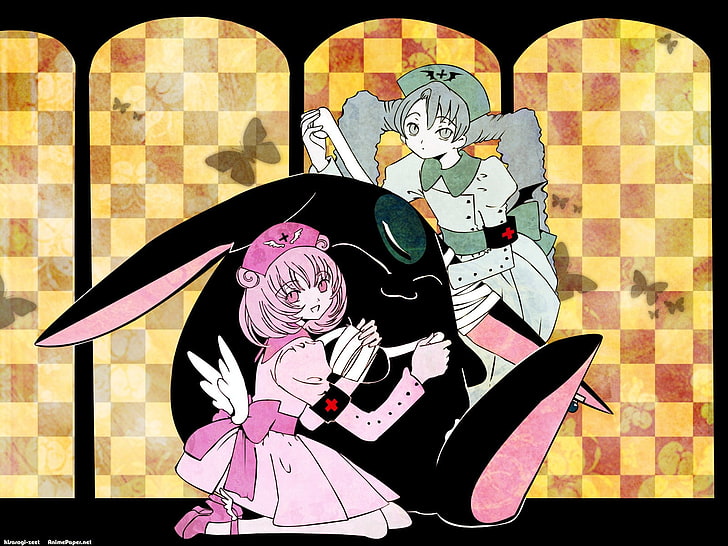 ×××HOLiC, anime girls, Mokona (×××HOLiC), Maru and Moro