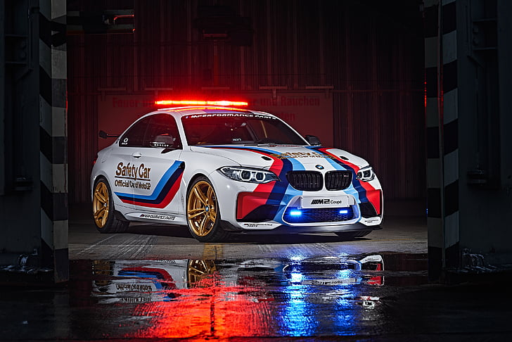 BMW M2 Coupe, MotoGP Safety Car, 4K, mode of transportation, HD wallpaper