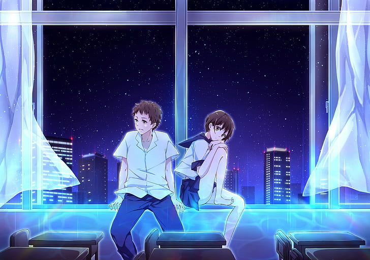 HD wallpaper: window, school uniform, anime, anime girls, anime boys |  Wallpaper Flare