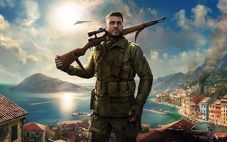 Sniper Elite 4 Game 4K, HD wallpaper