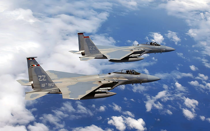 F 15C Eagles flies Over Okinawa HD, planes