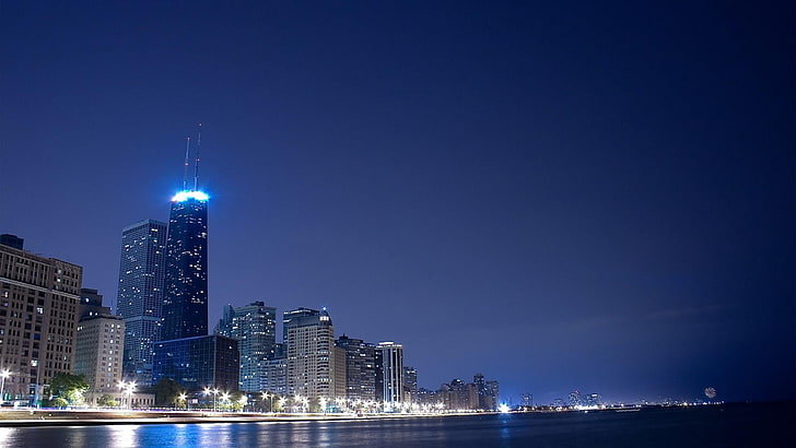 chicago, cityscape, skyline, skyscraper, daytime, metropolis, HD wallpaper
