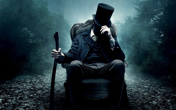 Abraham Lincoln: Vampire Hunter, movies, hat, chair, HD wallpaper