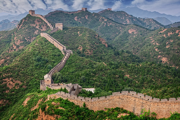 Great Wall of China, China, landscape, mountains, nature, the great wall of China, HD wallpaper