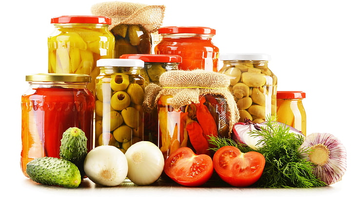 infused jar lot, food, vegetable, food and drink, tomato, healthy eating, HD wallpaper