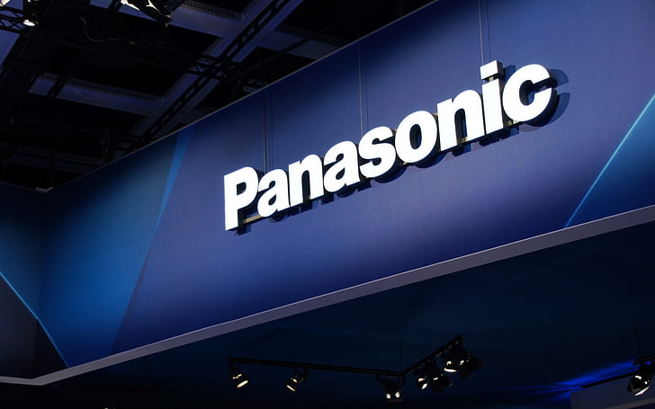 Panasonic logo, white panasonic logo