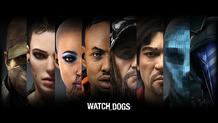 Watch Dogs avatar digital wallpaper, aiden pearce, clara lille