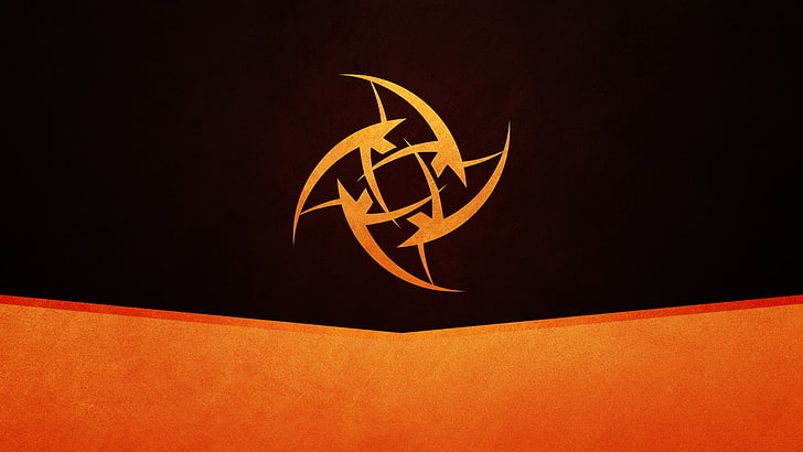 orange logo, Ninjas In Pyjamas, Counter-Strike: Global Offensive
