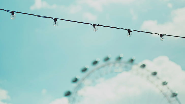 ferris wheel, London, London Eye, HD wallpaper